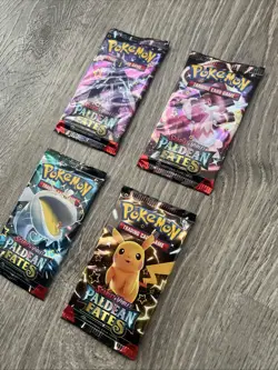 Pokemon: S&V- Paldean Fates- Pack Art Set- 4 Packs- New/Sealed - Image 3