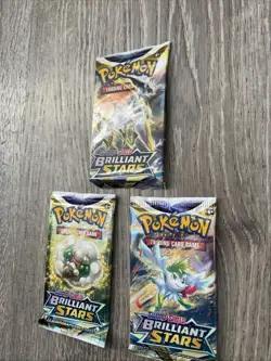 Pokemon: Sword & Shield- Brilliant Stars Booster Packs- New/Sealed (x3 Packs) - Image 3