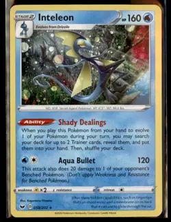 Pokemon #058/202 Inteleon Cosmos Holo - Image 1