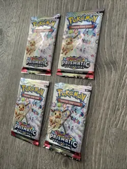 Pokemon: Prismatic Evolutions Booster Packs- New/Sealed- (x4 Packs) ￼ - Image 3