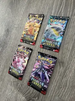 Pokemon: S&V- Paldean Fates- Pack Art Set- 4 Packs- New/Sealed - Image 3