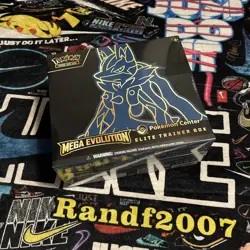 Mega Evolution Pokemon Center Elite Trainer Box ETB New & Sealed Lucario - Image 1