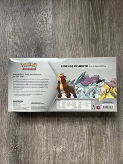 Pokemon TCG Legends of Johto Pin Collection Box - New Sealed (9 Packs, 3 Pins) - Image 2