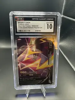 Pokemon CGC 10 GEM MINT Morpeko V-Union SWSH290 Black Star Promos Full Art Holo - Image 1
