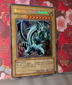 Yu-Gi-Oh! Blue-Eyes White Dragon LIMITED EDITION, Good Condition, BPT-003 - Image 1