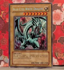 Yu-Gi-Oh! Blue-Eyes White Dragon LIMITED EDITION, Good Condition, BPT-003 - Image 2