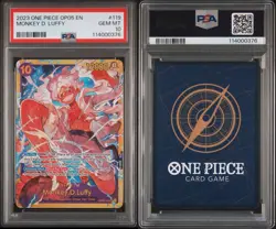 2023 One Piece OP05 Awakening Of The New Era EN Monkey D. Luffy #119 SEC PSA 10 - Image 1