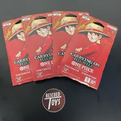 One Piece 4x OP13 Carrying On His Will Sleeve Booster Pack - Factory Sealed - Image 1