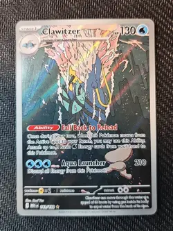 Clawitzer 141/132 ME01 Mega Evolution Holo Pokemon Card Near Mint - Image 1
