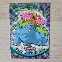 VENUSAUR #03 POKEMON TOPPS CARD (BLACK LOGO SET) - Image 1