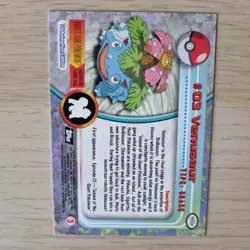 VENUSAUR #03 POKEMON TOPPS CARD (BLACK LOGO SET) - Image 5