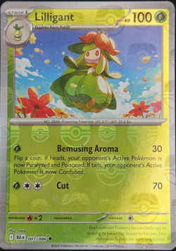 Pokemon Card Pokemon Lilligant 007/086 Master Ball Black Bolt Near Mint - Image 1