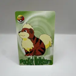 Pocket Monsters 1153 Caterpie 1180 Growlithe Card Holo Regular - Image 2