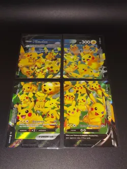 Pokemon TCG Pikachu V-UNION 4 Card Holo Lot Celebrations 25th English Mint 💎 - Image 1