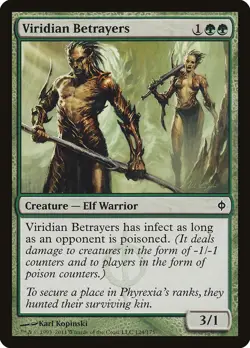 Viridian Betrayers [New Phyrexia] Lightly Played - Image 1