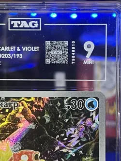 Pokemon TCG Magikarp Scarlet & Violet Paldea Evolved Card 203/193 Mint TAG 9 - Image 2
