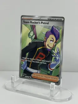 Pokemon TCG Team Rocket's Petrel 226/182 Destined Rivals Ultra Rare Full Art Ho… - Image 2