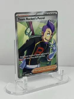Pokemon TCG Team Rocket's Petrel 226/182 Destined Rivals Ultra Rare Full Art Ho… - Image 3