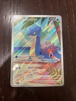 Pokemon TCG Misty's Lapras Destined Rivals 194/182 Illustration Rare Card - Image 1