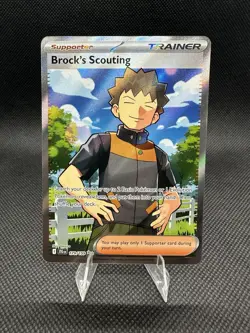 Brock's Scouting 179/159 Journey Together Full Art Ultra Rare - Pokemon TCG - NM - Image 1