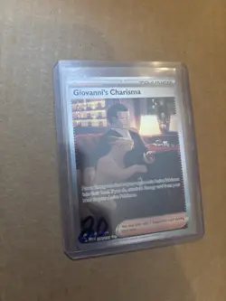 Pokemon TCG 151 Full Art Trainer Giovanni's Charisma 204/165 - Image 1