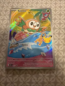 Pokemon Rowlet MEP 043 Promo Illustration Rare 30th Anniversary - Image 1