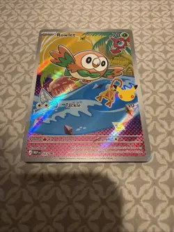 Pokemon Rowlet MEP 043 Promo Illustration Rare 30th Anniversary - Image 2