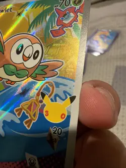 Pokemon Rowlet MEP 043 Promo Illustration Rare 30th Anniversary - Image 5