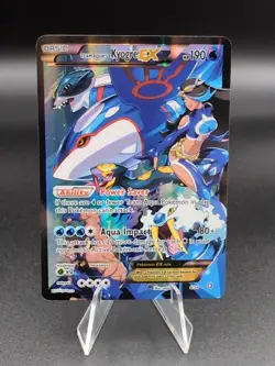 Team Aqua's Kyogre EX 6/34 Double Crisis DCR Full Art UR English Pokemon TCG LP+ - Image 1