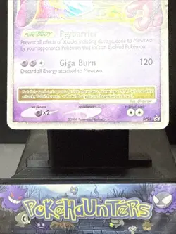 Pokemon Card Mewtwo Lv.X Holo DP28 Black Star Promo Diamond & Pearl Played - Image 4