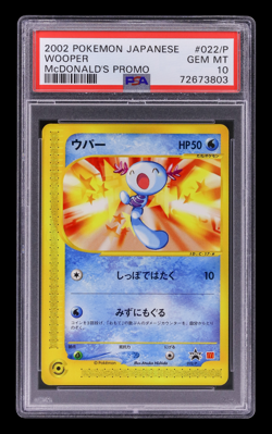 Pokemon Wooper Japanese McDonald's Promo 022/P PSA 10 - Image 1