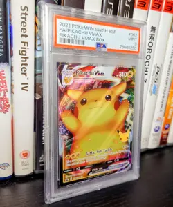 2021 Pokemon SWSH062 FA Pikachu VMAX PSA Mint 9 - Image 1