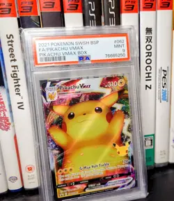 2021 Pokemon SWSH062 FA Pikachu VMAX PSA Mint 9 - Image 2