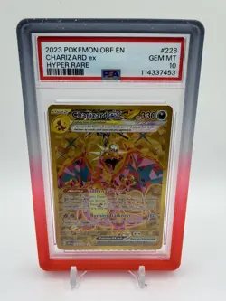 Pokemon TCG SV03 Obsidian Flames Charizard ex Hyper Rare Foil 228/197 PSA 10 - Image 1