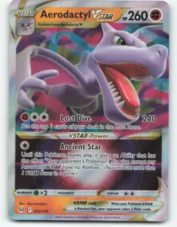 Aerodactyl VSTAR 93/196 Full Art Rare - SwSh11 - Lost Origin - NM - Pokemon TCG - Image 1