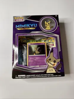 POKEMON TCG Mimikyu Premium PIN Collection Factory Sealed Box-3 Booster Packs - Image 2