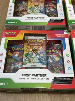 Pokemon TCG First Partner Illustration Collection Series 1 Box Factory Sealed X4 - Image 2