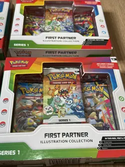 Pokemon TCG First Partner Illustration Collection Series 1 Box Factory Sealed X4 - Image 3
