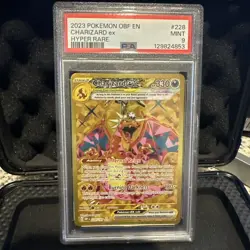 Pokemon TCG 2023 Charizard ex 228/197 SV03: Obsidian Flames Holo PSA 9 - Image 1