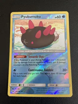 Pyukumuku 52/236 Reverse Holo - Unified Minds Pokemon TCG - MP - Image 1