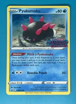 Pokemon Pyukumuku - Promo SWSH169 Sword & Shield HOLO - Image 1