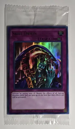 Skill Drain LART-EN012 Limited Ed Ultra Rare Lost Art Promo Yugioh NM/M SEALED - Image 1