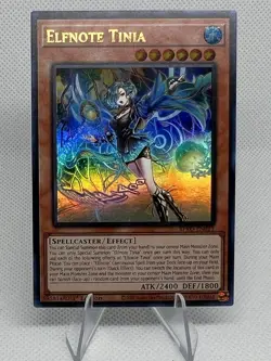 Yugioh! 1x Elfnote Tinia BPRO-EN011 Ultra Rare 1st Ed NM - Image 1
