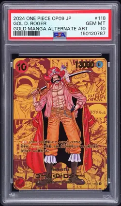 2024 ONE PIECE JPN OP09-EMPERORS IN THE NEW WORLD #118 GOL D. ROGER PSA 10 - Image 1