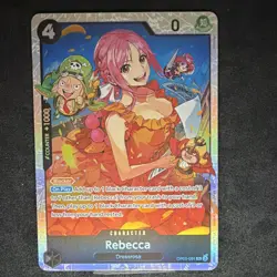 Rebecca OP05-091 Super Rare Foil Blocker Awakening of the New Era One Piece CCG - Image 1