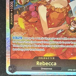 Rebecca OP05-091 Super Rare Foil Blocker Awakening of the New Era One Piece CCG - Image 3
