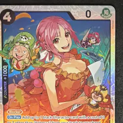 Rebecca OP05-091 Super Rare Foil Blocker Awakening of the New Era One Piece CCG - Image 5