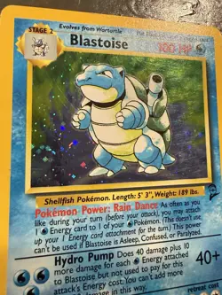 1999 Pokemon Blastoise Holo Rare 002/130 Base Set 2 WOTC Vintage Card - Image 3