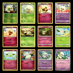 12x Whimsicott Lot Cottonee 15 Black White Boundaries Crossed Pokemon Cards Set - Image 1