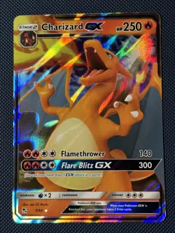 Charizard GX Hidden Fates Holo Ultra Rare Card 9/68 Pokemon TCG NM Condition - Image 1